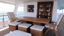 Motor Yacht KOHEILAN -  Aft Deck Dining